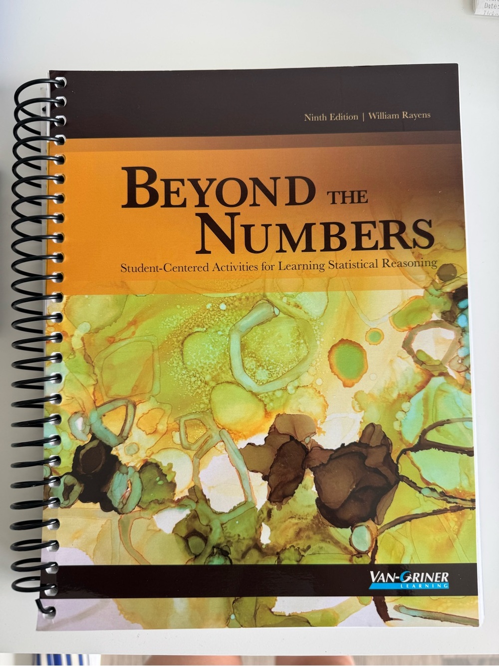 Beyond the Numbers Student Workbook - Green & Yellow Cover